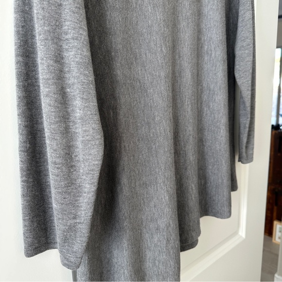 Eileen Fisher Grey Tunic Sweater | Size XL - Picture 5 of 5